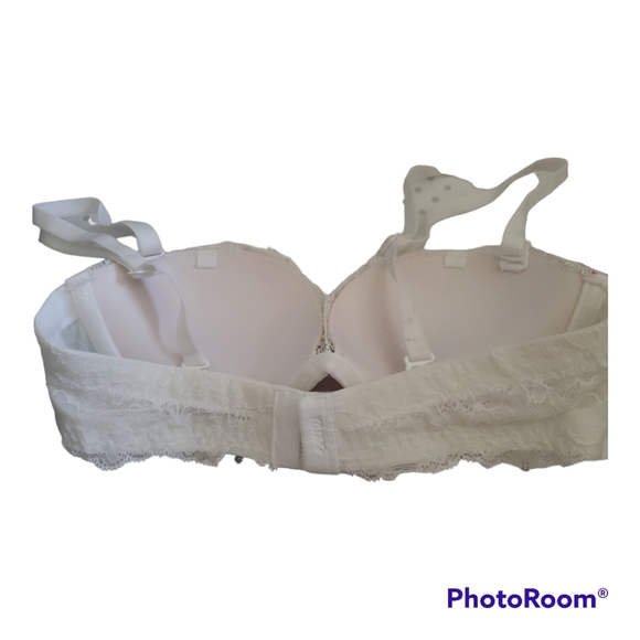 LA SENZA White Lace Bra - Size XS, 32A - Picture 3 of 4